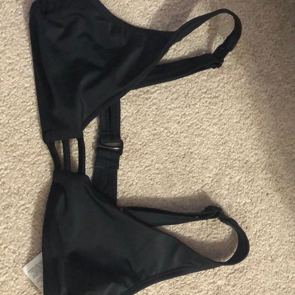 black bikini top
